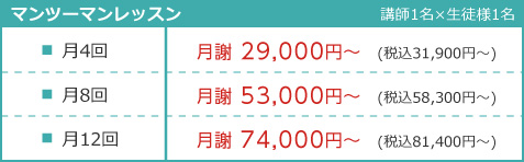 マンツーマンレッスン